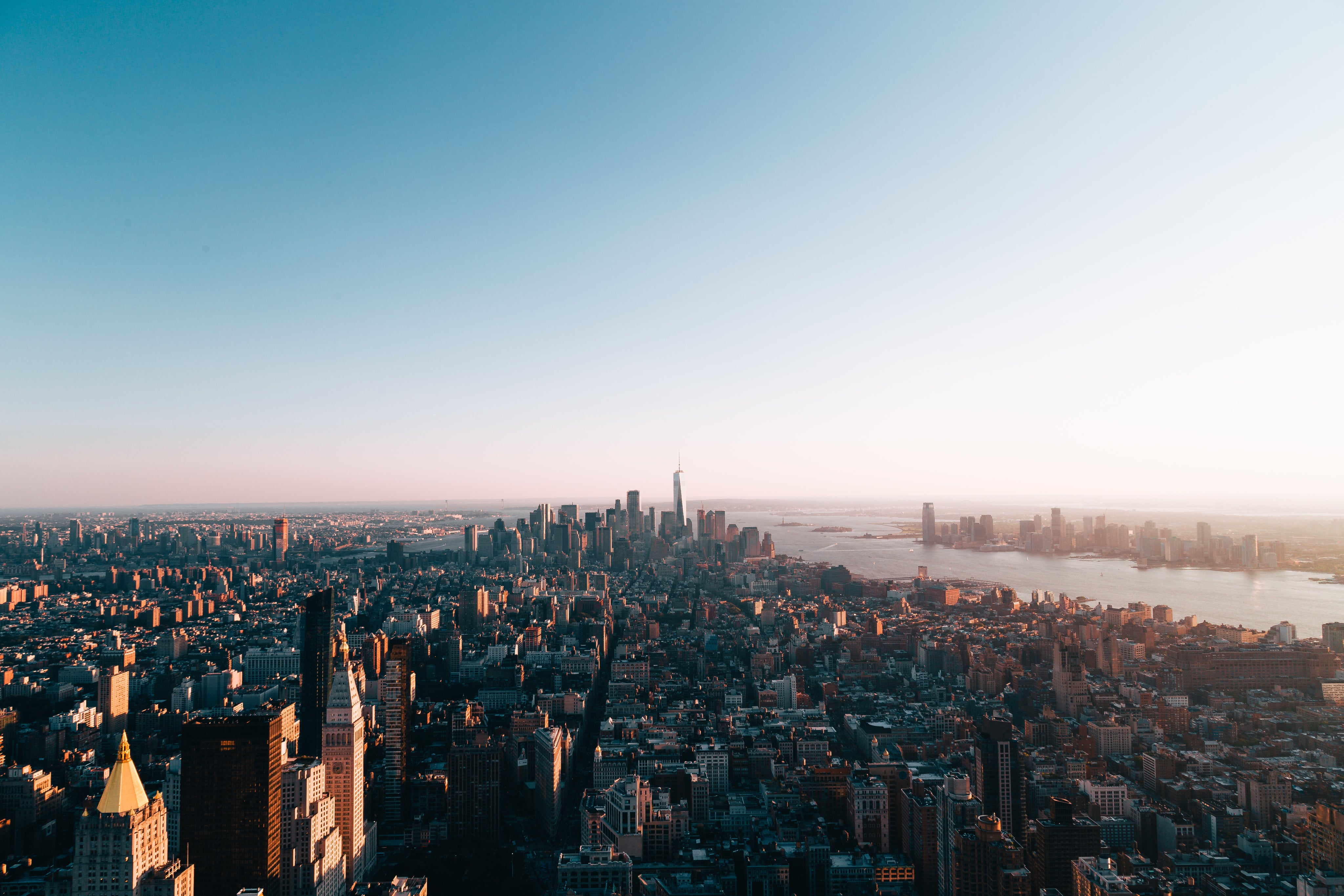 Long view of new york city